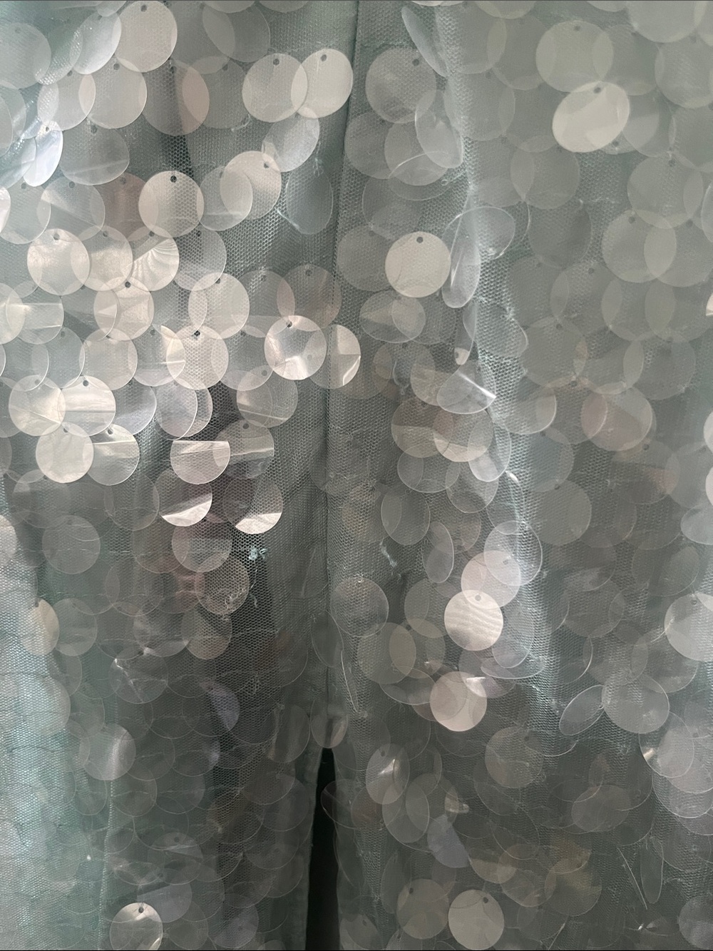 STAUD Strapless Sequin Column Dress in Mint Green - Picture 15 of 15